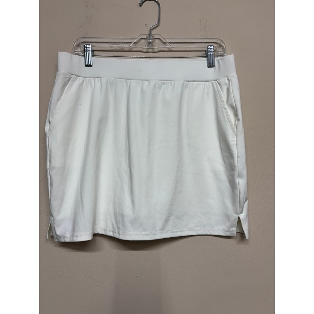 Starting Point Performance Tennis Skort XL White Built‎ In Shorts Athletic Skirt